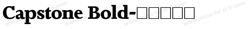 Capstone Bold字体转换